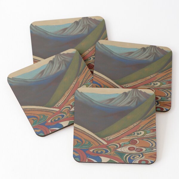 Item preview, “Vibrant Valley: An Abstract Landscape Painting” designed and sold by EidansEmpire.