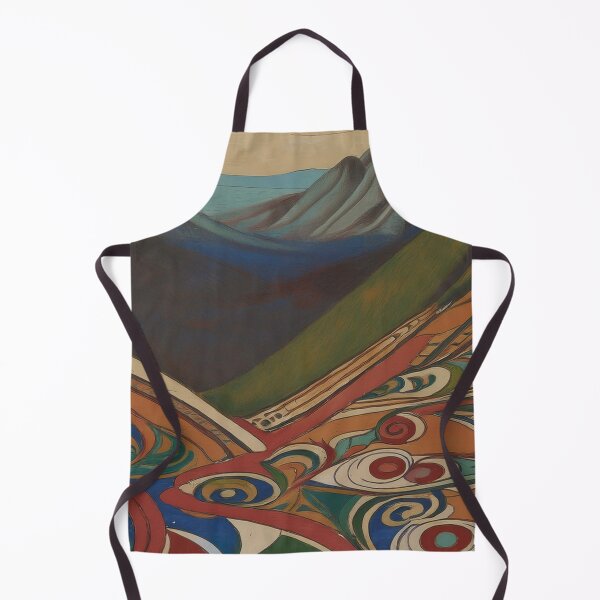 Item preview, “Vibrant Valley: An Abstract Landscape Painting” designed and sold by EidansEmpire.