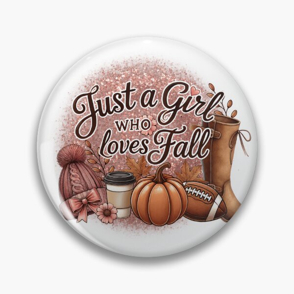 Item preview, Just a girl who loves fall designed and sold by amorprint.