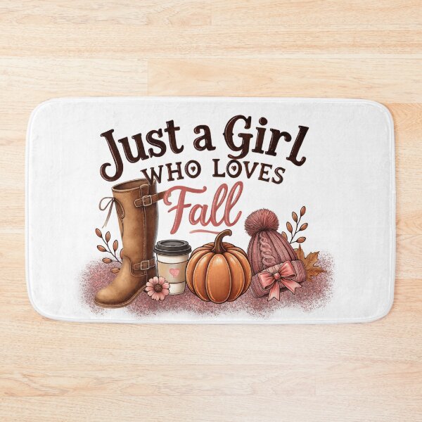Item preview, Just a girl who loves fall designed and sold by amorprint.