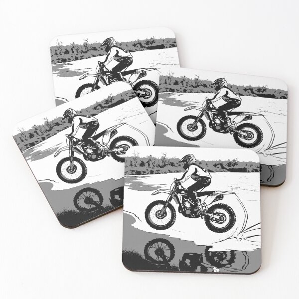 Item preview, Racing Through Water - Motocross Rider designed and sold by NaturePrints.