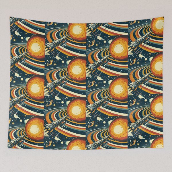 Item preview, Spaceship Pop Art Style designed and sold by artofuniverse.