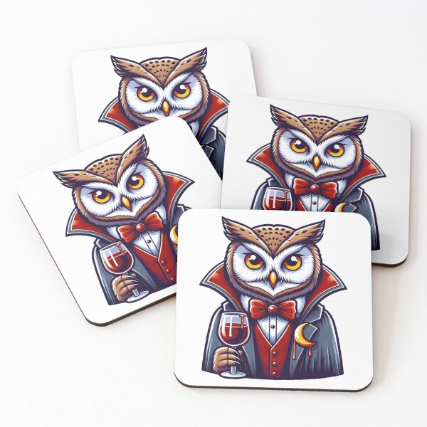 Item preview, Scary Vampire owl stickers and more designed and sold by CRandRRstickers.
