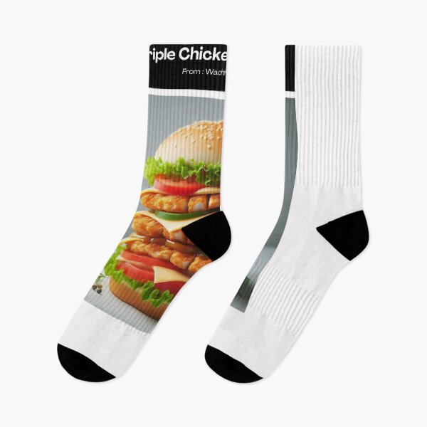 Item preview, Hamburger 004 (Triple Chicken Slices Burger.) : By WachiraX designed and sold by WachiraX.
