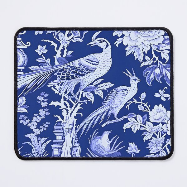 Item preview, Cobalt Pheasant Chinoiserie Dream designed and sold by TheChinoiserie.