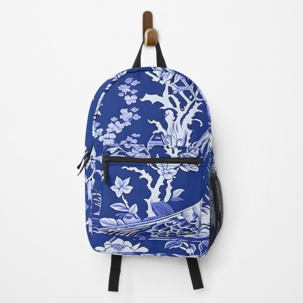 Item preview, Cobalt Pheasant Chinoiserie Dream designed and sold by TheChinoiserie.
