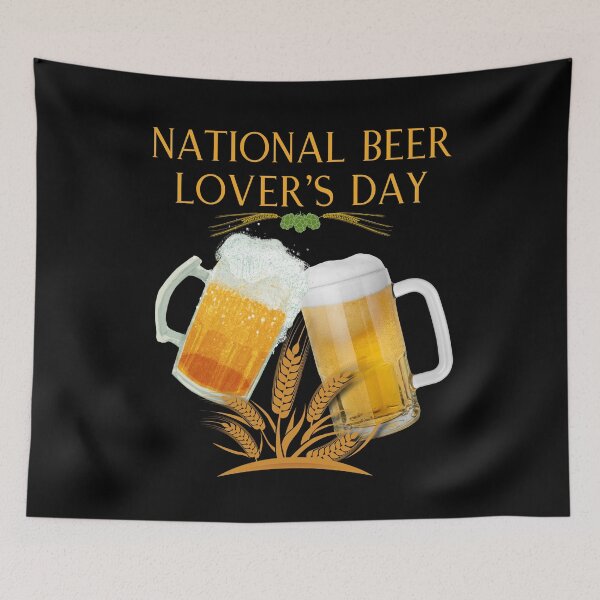 Item preview, National Beer Lover's Day Celebration Colorful Design designed and sold by EarthArtDesigns.