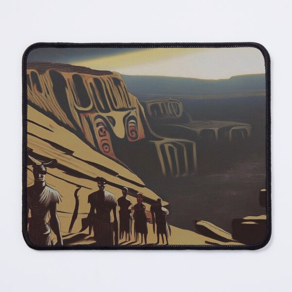 Item preview, Ancient Echoes: A Surreal Desert Procession designed and sold by EidansEmpire.