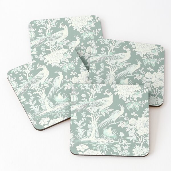 Item preview, Sage Pheasant Chinoiserie Dream designed and sold by TheChinoiserie.