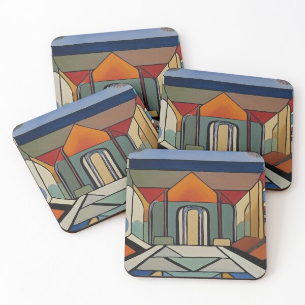 Item preview, “Geometric Harmony: Abstract Architectural Vista” designed and sold by EidansEmpire.