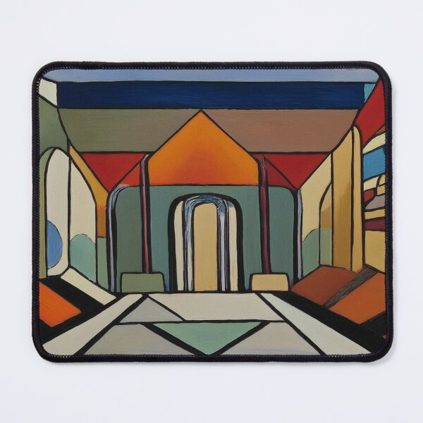 Item preview, “Geometric Harmony: Abstract Architectural Vista” designed and sold by EidansEmpire.