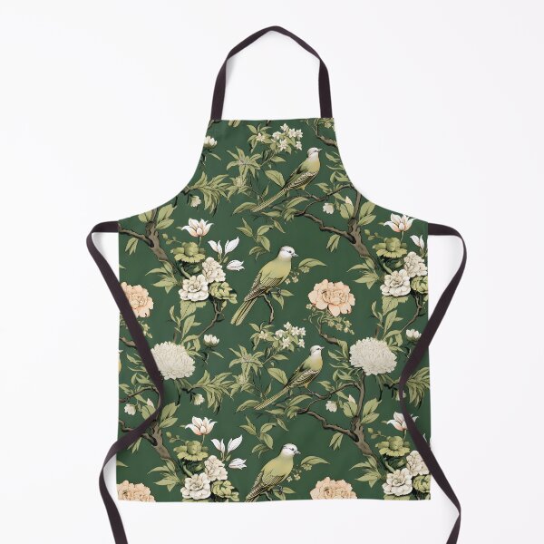 Item preview, Floral Moss Chinoiserie Chintz designed and sold by TheChinoiserie.