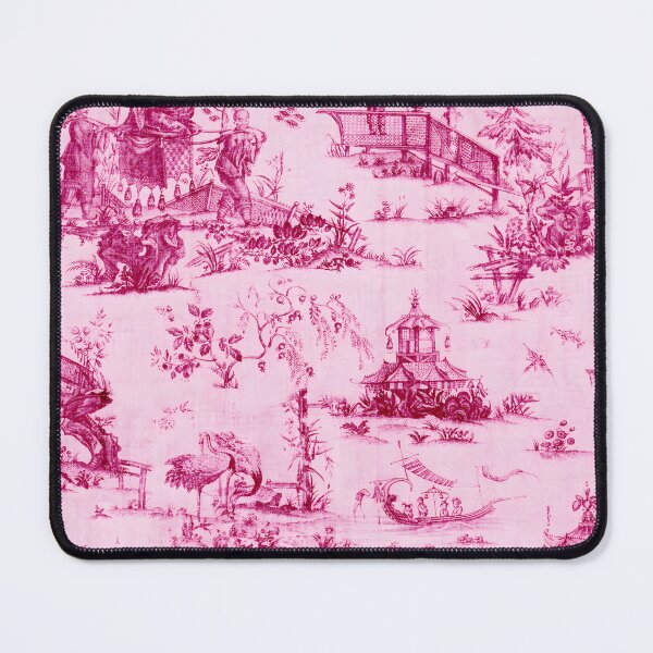 Item preview, Fuschia Pastoral Chinoiserie Toile designed and sold by TheChinoiserie.