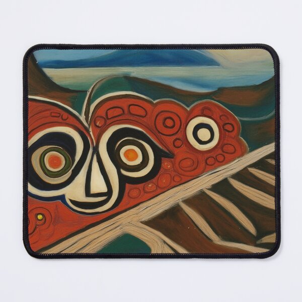 Item preview, “Mystic Visions: Abstract Owl Painting” designed and sold by EidansEmpire.