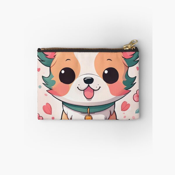 Item preview, “Charming Corgi with Blossoms - Cute Anime-Inspired Artwork” designed and sold by EidansEmpire.