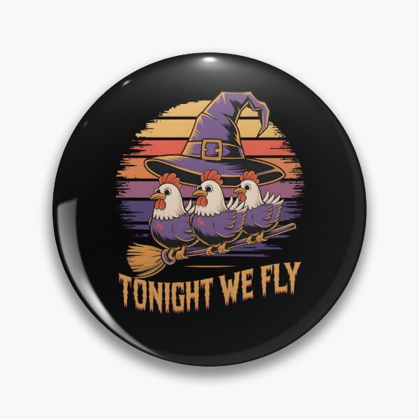 Item preview, Tonight We Fly Funny Chicken Halloween Spooky Season designed and sold by MTRBSK11.