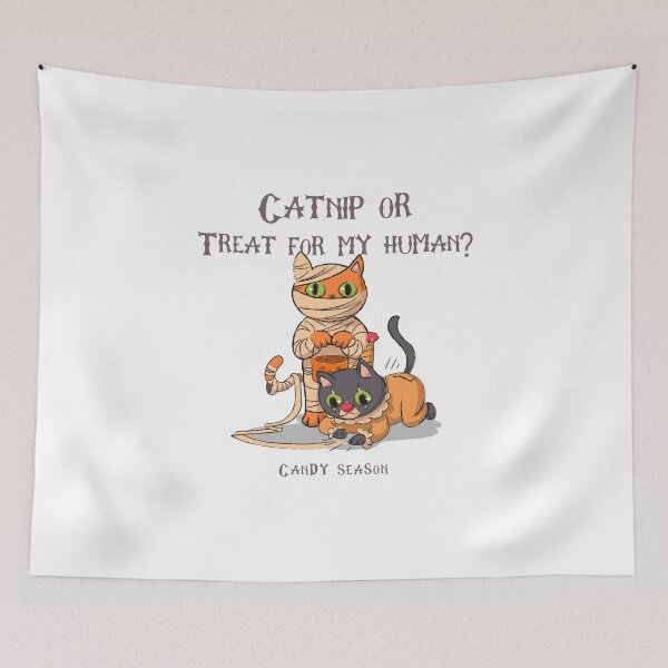 Item preview, Catnip or treat for my human T-shirt designed and sold by Akira-closet.
