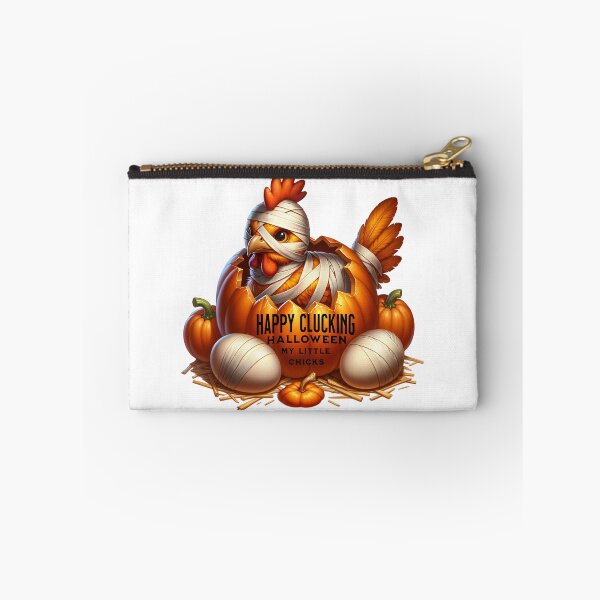 Item preview, Happy Clucking Halloween mummy chicken stickers and more designed and sold by CRandRRstickers.