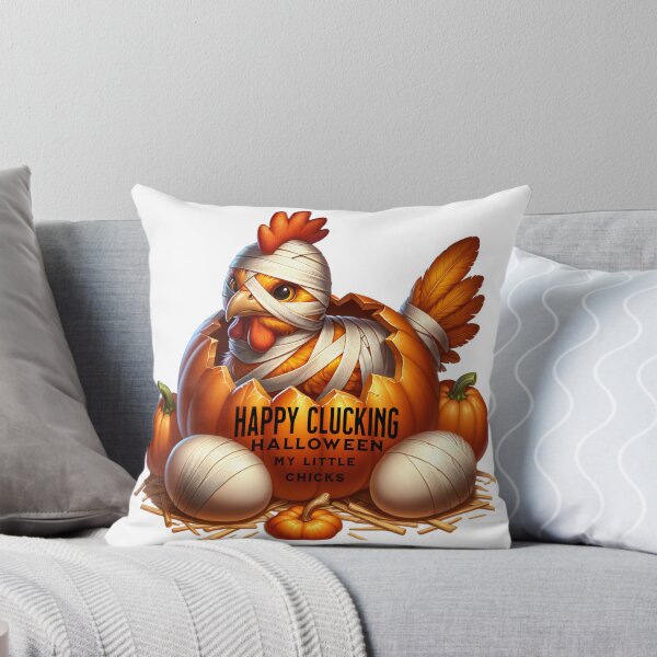 Item preview, Happy Clucking Halloween mummy chicken stickers and more designed and sold by CRandRRstickers.