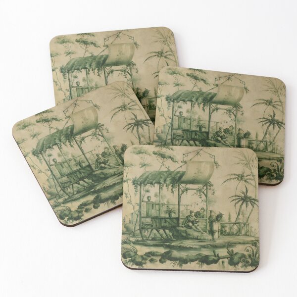 Item preview, Olive Chinoiserie Pavillion designed and sold by TheChinoiserie.