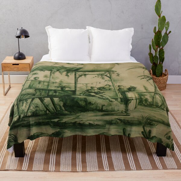 Item preview, Olive Chinoiserie Pavillion designed and sold by TheChinoiserie.