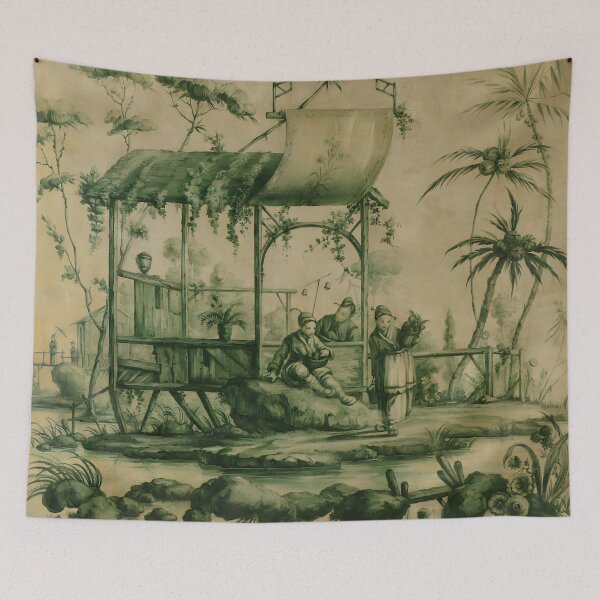 Item preview, Olive Chinoiserie Pavillion designed and sold by TheChinoiserie.