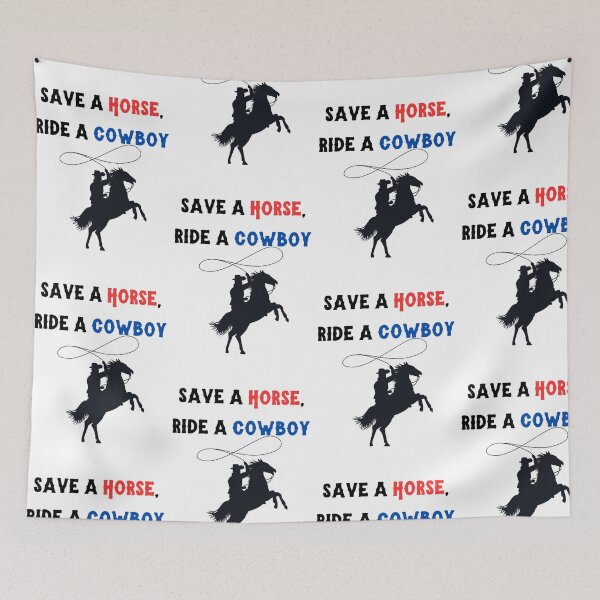 Item preview, Save a horse, ride a cowboy designed and sold by SillyTeesforYou.
