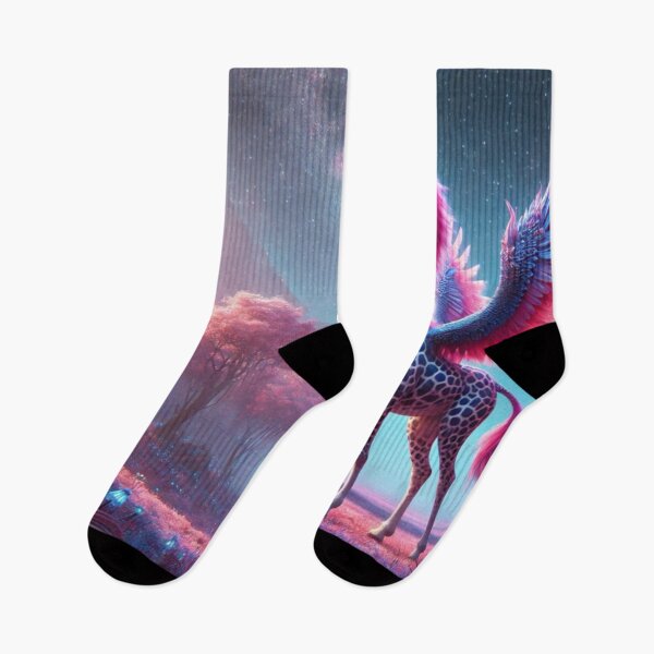 Item preview, Fantasy Hybrid Giraffe-Alicorn in Dreamy Realm designed and sold by FantasyHybrids.