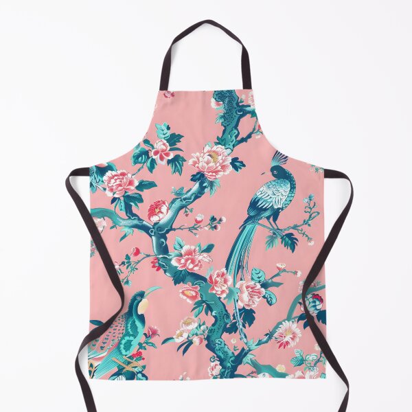 Item preview, Peach Azure Blooming Chinoiserie designed and sold by TheChinoiserie.