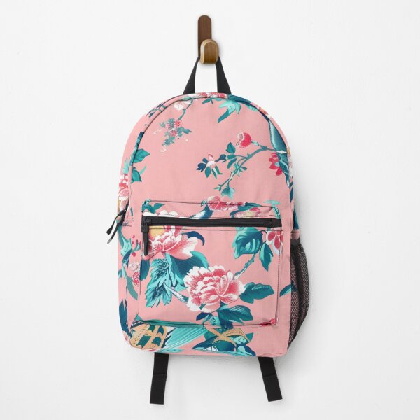 Item preview, Peach Azure Blooming Chinoiserie designed and sold by TheChinoiserie.