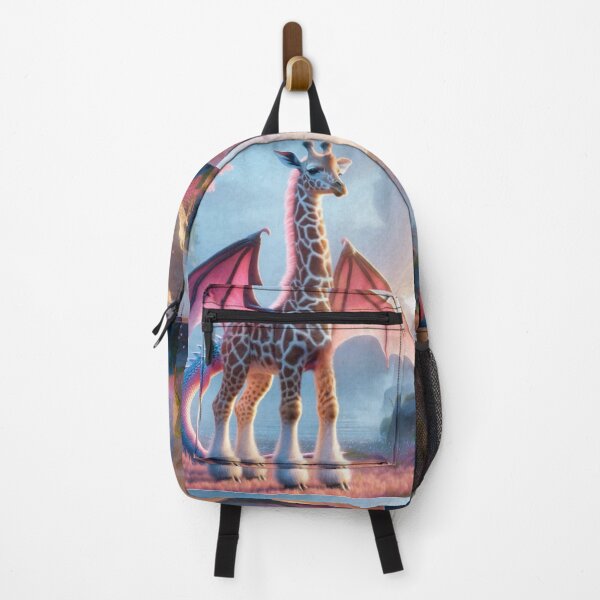Item preview, Majestic Fantasy Hybrid Giraffe-Dragon in Magical Valley designed and sold by FantasyHybrids.