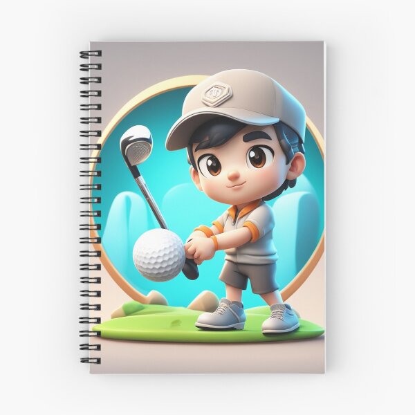 Item preview, Cute boy Playing Golf Cartoon Vector Icon Illustration designed and sold by hjian8219.