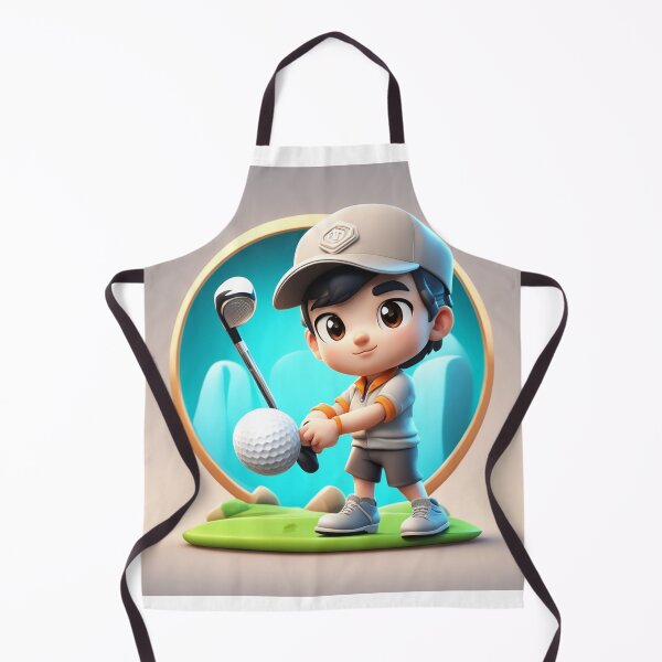Item preview, Cute boy Playing Golf Cartoon Vector Icon Illustration designed and sold by hjian8219.
