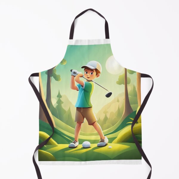 Item preview, Cute boy Playing Golf Cartoon Vector Icon Illustration designed and sold by hjian8219.