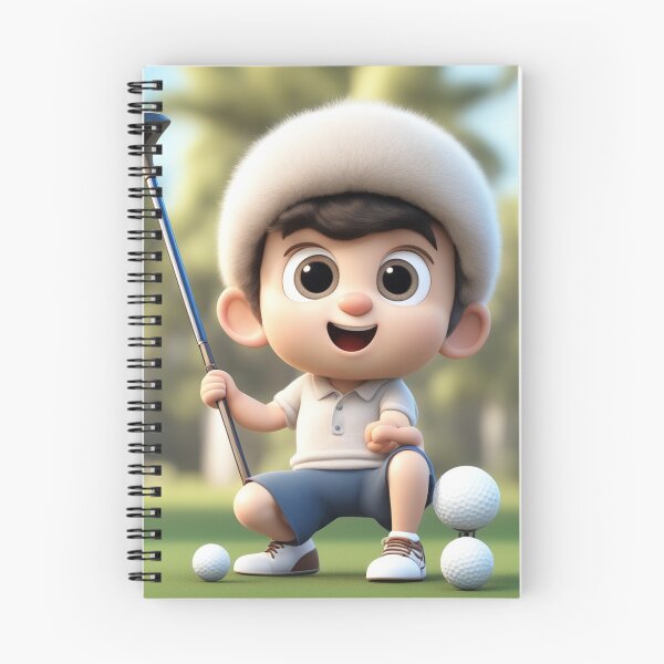 Item preview, Cute boy Playing Golf Cartoon Vector Icon Illustration designed and sold by hjian8219.