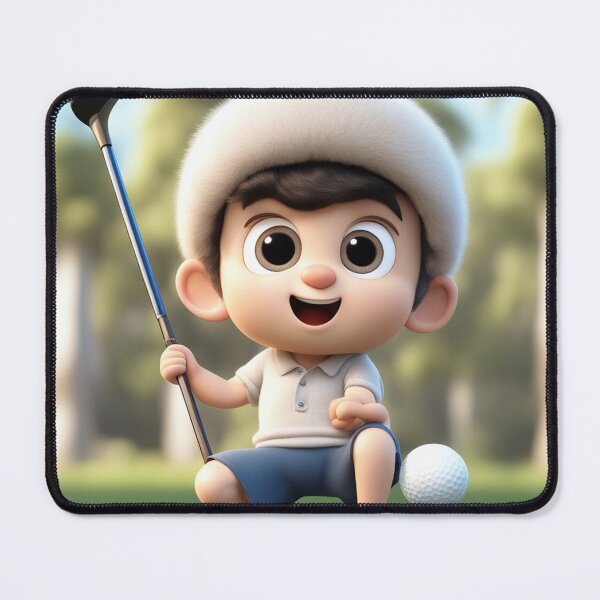 Item preview, Cute boy Playing Golf Cartoon Vector Icon Illustration designed and sold by hjian8219.