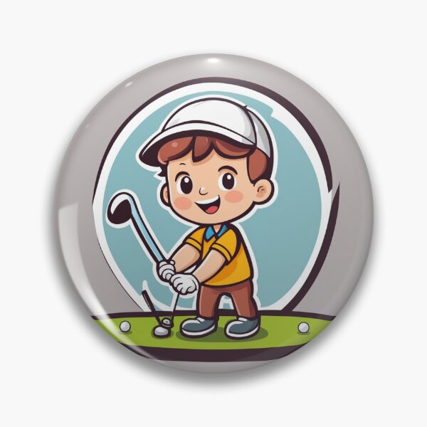 Item preview, Cute boy Playing Golf Cartoon Vector Icon Illustration designed and sold by hjian8219.