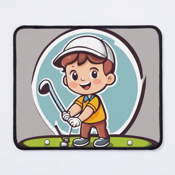 Item preview, Cute boy Playing Golf Cartoon Vector Icon Illustration designed and sold by hjian8219.