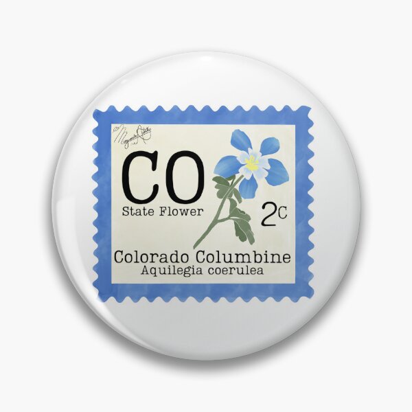 Item preview, Colorado Columbine: Colorado State Flower Stamp designed and sold by Marguerite Artistry.
