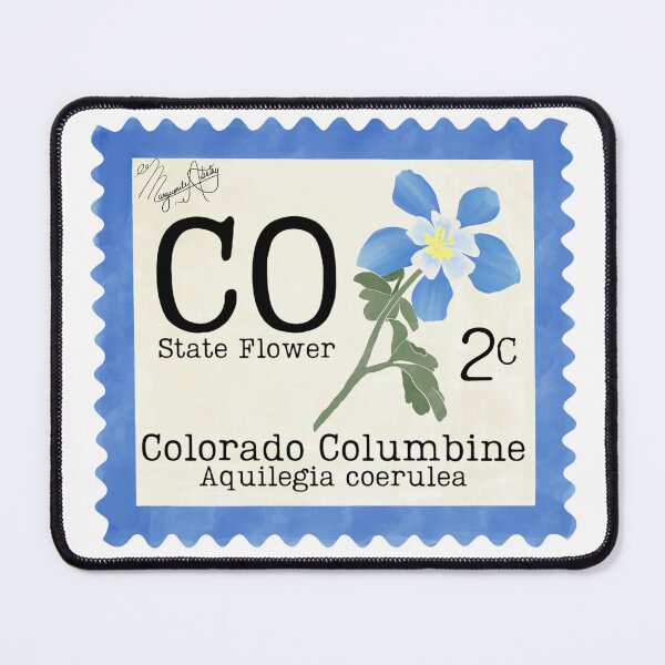 Item preview, Colorado Columbine: Colorado State Flower Stamp designed and sold by Marguerite Artistry.