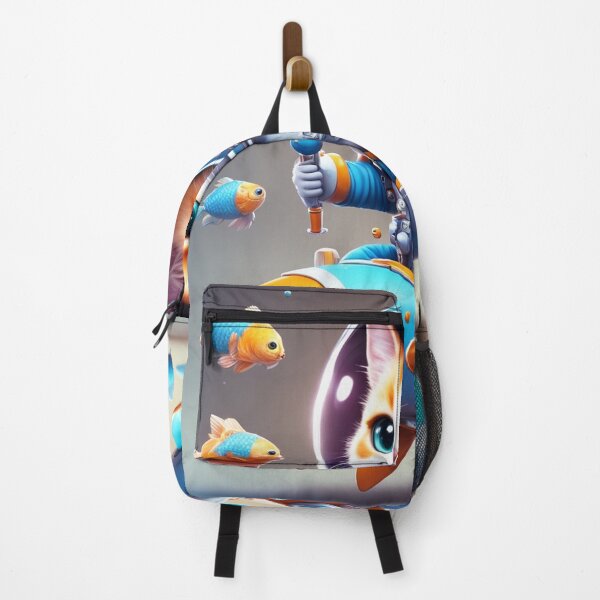 Item preview, Cute Cat Astronaut Riding Fish Rocket Cartoon Vector Icon Illustration designed and sold by hjian8219.