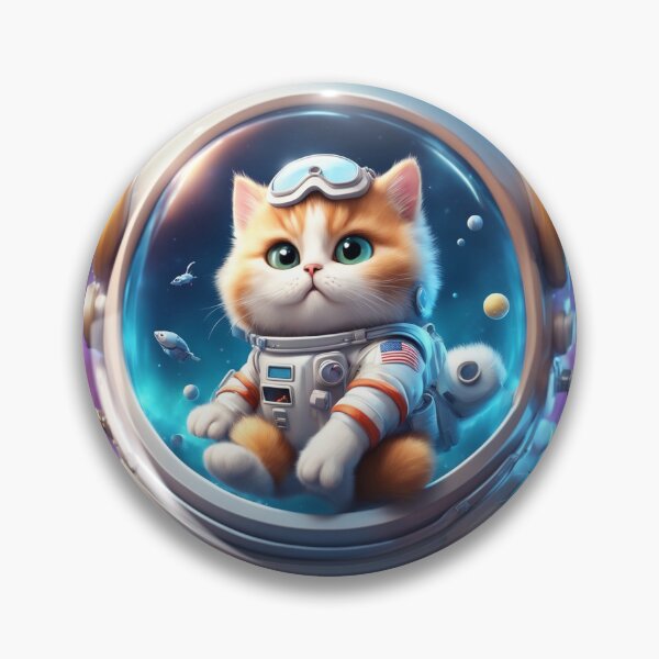 Item preview, Cute Cat Astronaut Riding Fish Rocket Cartoon Vector Icon Illustration designed and sold by hjian8219.