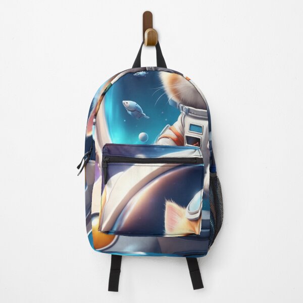 Item preview, Cute Cat Astronaut Riding Fish Rocket Cartoon Vector Icon Illustration designed and sold by hjian8219.
