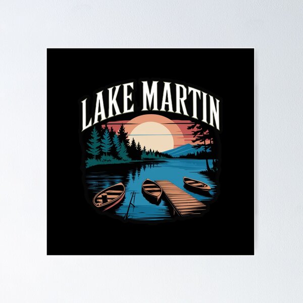 Item preview, Lake Martin - Alabama United States designed and sold by GroovyDino.