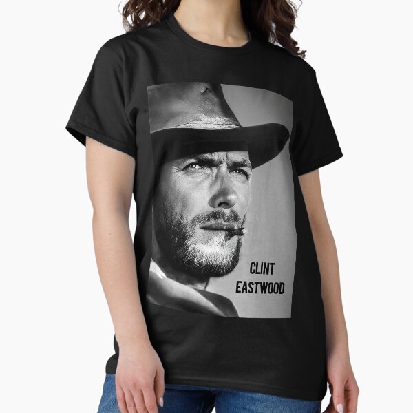 Item preview, Clint Eastwood (Black and White Portrait) designed and sold by thesnakeater.