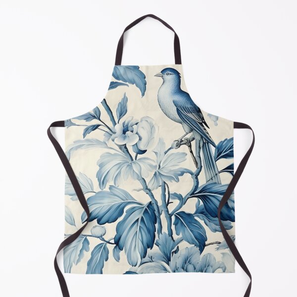 Item preview, Blue Branches and Bird Chinoiserie Tableau designed and sold by TheChinoiserie.