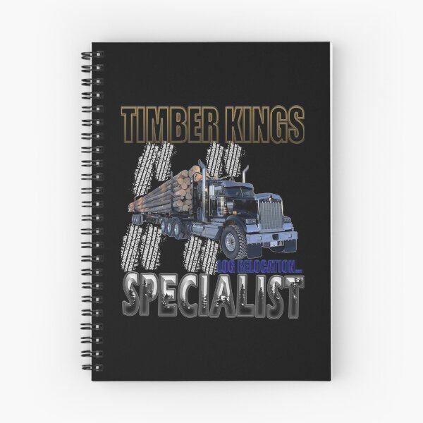 Item preview, TIMBER KINGS: LOG RELOCATION SPECIALIST, LOGGING TRUCK, KENWROTH W900 designed and sold by MK-GRAPHICS2020.