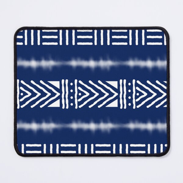 Item preview, Dark Blue African Bogolan Mud Cloth Inspired Design designed and sold by funkyvibes.