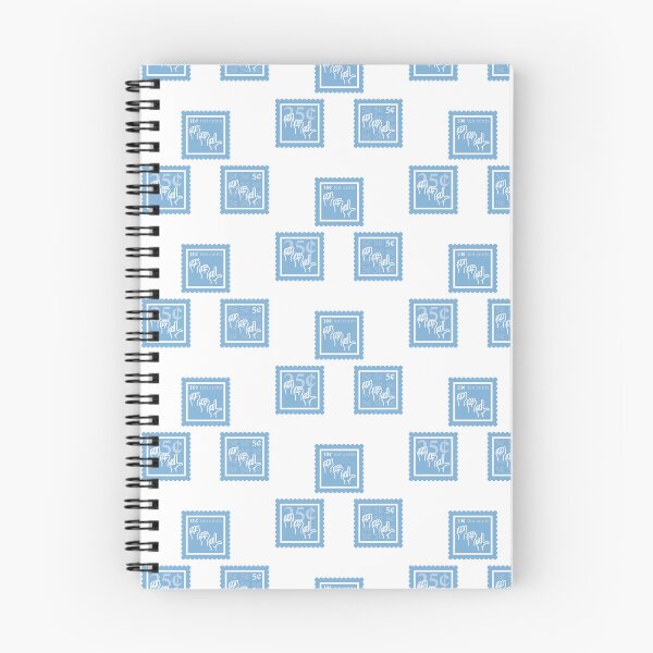 Item preview, ASL | Light Blue & White Stamps | College American Sign Language Major | Deaf Communication Graduate School Class | Interpreter Job | University Degree Minor | StampHeed 001 designed and sold by StampHeed.