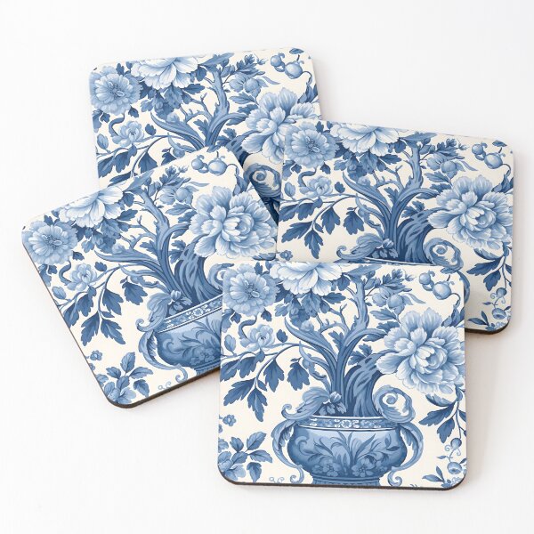 Item preview, Blue and White Chinoiserie Still Life designed and sold by TheChinoiserie.